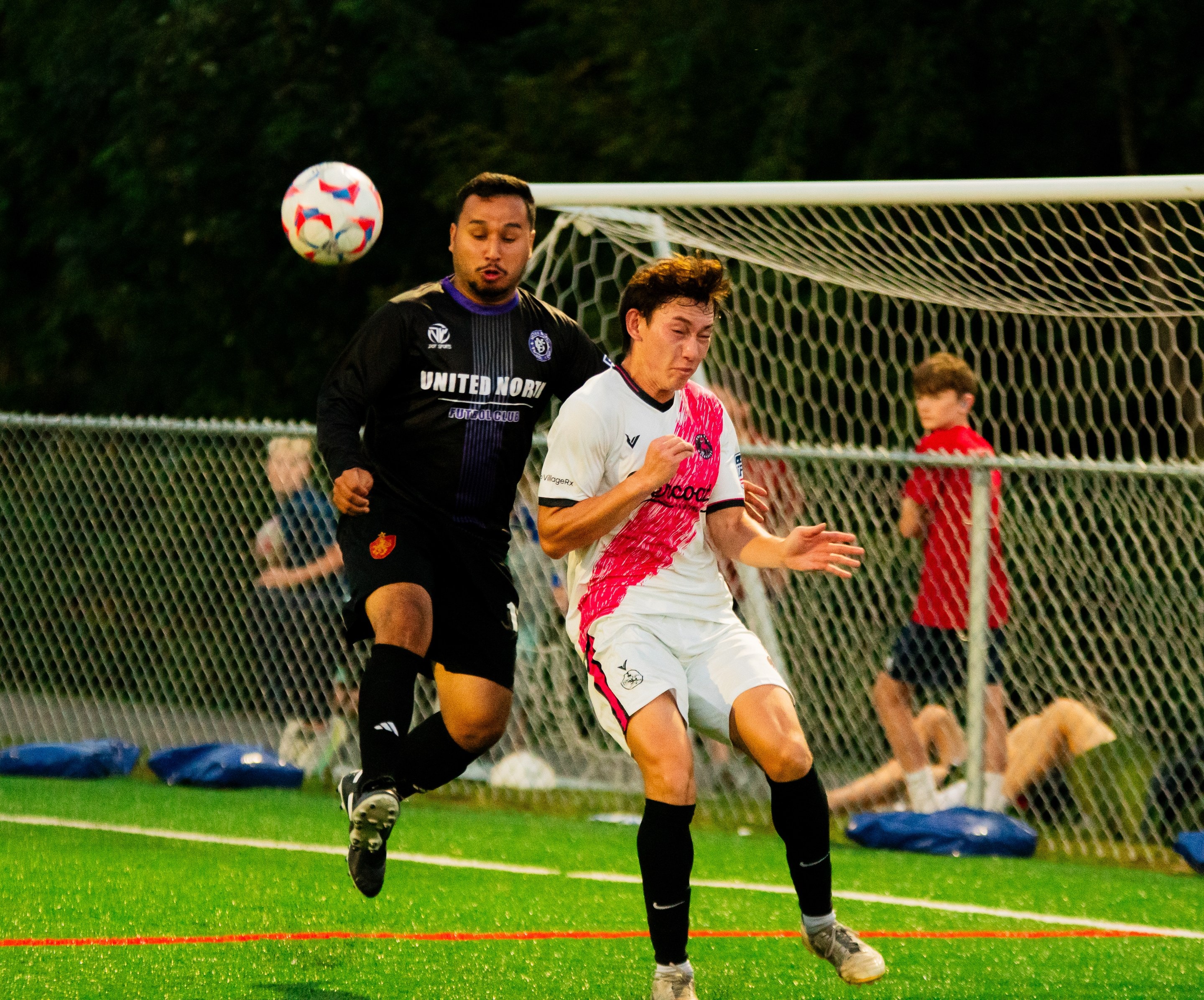 Wheaton Wanderers FC defending a corner